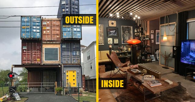 House made from Shipping Containers