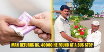 Man having just Rs. 3 Returns Rs. 40000 he found at a Bus Stop