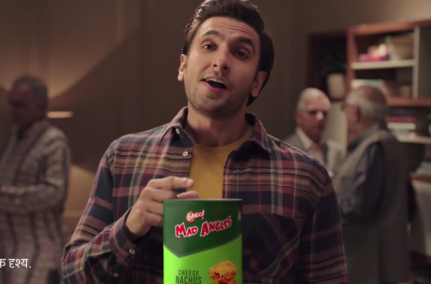 Ranveer Singh in the Bingo Ad