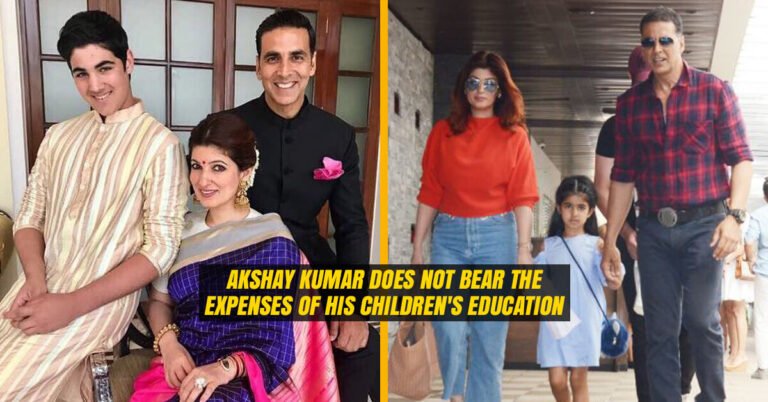 Akshay Kumar does not bear the Expenses of Children's Education